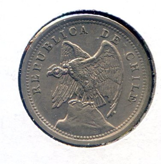 Chile 1938 10 centavos choice BU