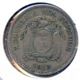 Ecuador 1919 10 centavos XF