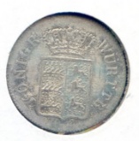 Germany/Wurttemberg 1852 silver 6 kreuzer XF cleaned