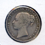 Great Britain 1860 silver shilling good VF