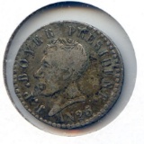 Haiti 1828 silver 25 centimes VF/XF