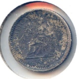 Guatemala 1897 silver 1 real toned XF