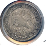 Mexico 1826 MoJM silver 2 reales good VF