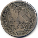 Mexico 1841 ZsOM silver 8 reales about VF