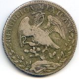 Mexico 1834 GoPJ silver 8 reales VF