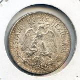Mexico 1939 and 1943 silver 50 centavos, 2 BU pieces