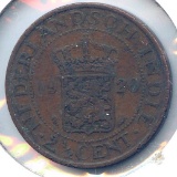 Netherlands East Indies 1920-45, 4 minor coins
