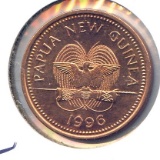 Papua New Guinea 1975-96 4 BU or PROOF coins
