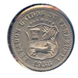 Venezuela 1938 5 centimos choice BU