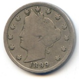 USA 1899 and 1900 Liberty nickels VG/F