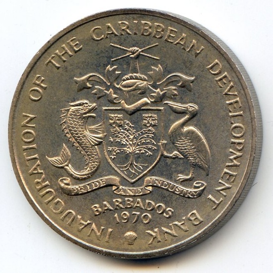 Barbados 1970 4 dollars FAO BU