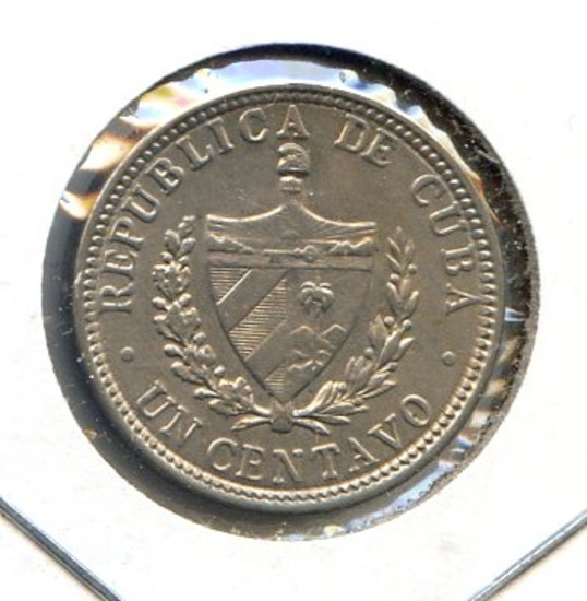 Cuba 1920 1 centavo UNC