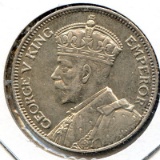 Fiji 1934 silver shilling nice XF/AU