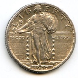 USA 1927 Standing Liberty quarter lustrous AU