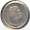 Hawaii 1883 silver dime AU lightly cleaned