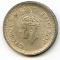 India/British 1944 silver 1/2 rupee BU