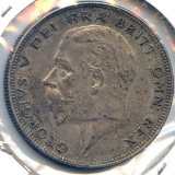 Great Britain 1936 silver 1/2 crown AU