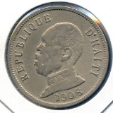 Haiti 1908 50 centimes Nord-Alexis about XF