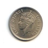 Malaya 1950 5 cents gem BU