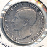 Yugoslavia 1938 silver 20 dinara XF