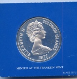 Solomon Islands 1977 silver 5 dollars PROOF