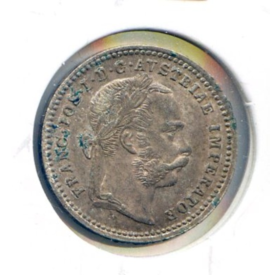 Austria 1872-A silver 10 kreuzer UNC