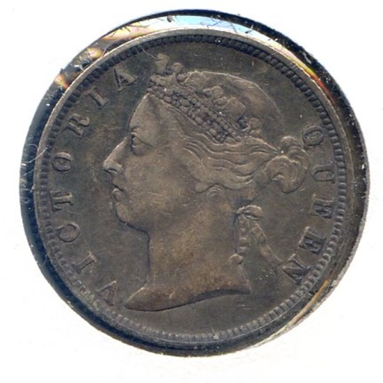 British Honduras 1894 silver 25 cents good VF SCARCE