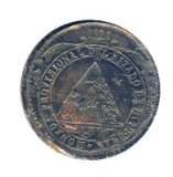 Honduras 1862 TA 1 peso VF details