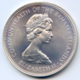 Bahamas 1971 silver 2 dollars gem BU