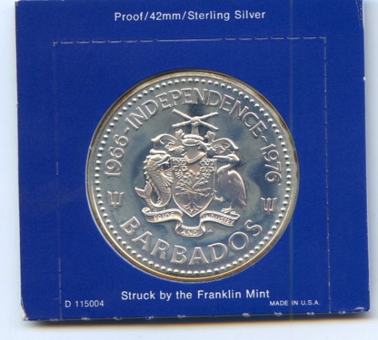 Barbados 1976 silver 10 dollars PROOF