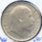 India/British 1907 silver rupee good VF