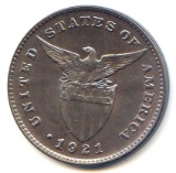 Philippines 1921 1 centavo choice toned UNC