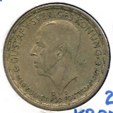 Sweden 1942 silver 2 kronor XF