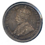 British West Africa 1913-H silver shilling XF dark tone