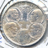Greece 1963 silver 30 drachmai 5 Kings BU