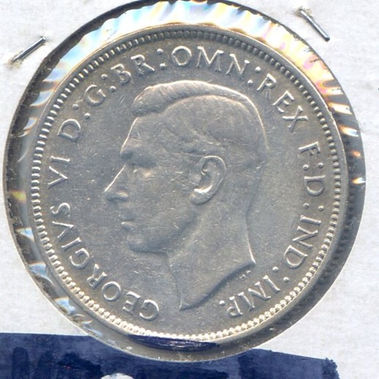 Australia 1939 silver florin XF KEY DATE
