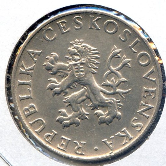 Czechoslovakia 1955 silver 10 korun UNC