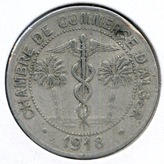 Algeria/Algiers and Oran 1918-22 set of four CoC tokens