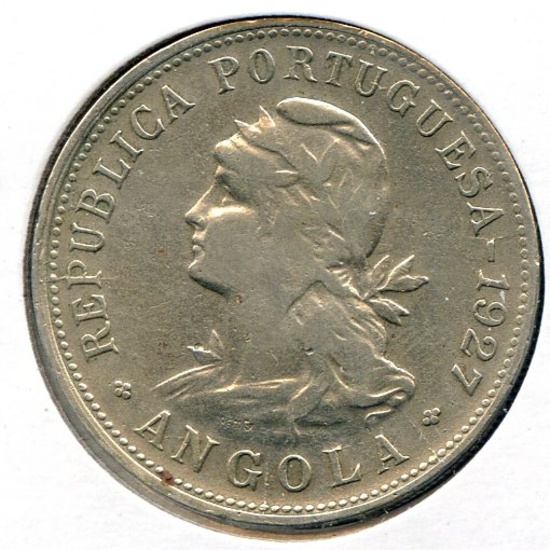Angola 1927 50 centavos VF