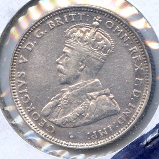 Australia 1925 silver shilling about XF