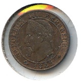 France 1862-A 1 centime UNC BN