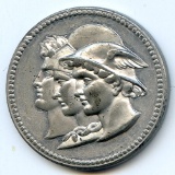 Great Britain 1872 white metal medal AU