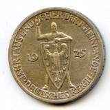Germany/Weimar 1925-A silver 3 reichsmark Rhineland Millenium XF
