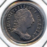 Great  Britain 1772 silver 3 pence prooflike AU/UNC