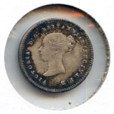 Great Britain 1854 silver 2 pence AU dark tone