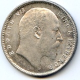 India/British 1903 silver rupee UNC details