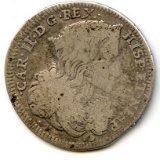 Italy/Naples 1699 AGA silver 1 tari (20 grana) VG