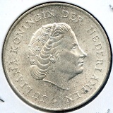 Netherlands Antilles 1964 silver 2-1/2 gulden BU