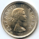 South Africa 1953 silver 2-1/2 shilings choice BU
