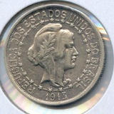 Brazil 1913 silver 1000 reis XF